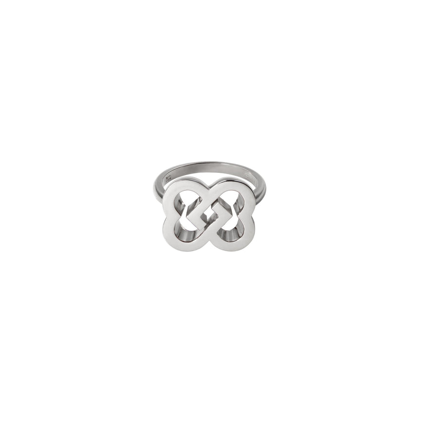 MIN Ring Statement Whitegold Plain